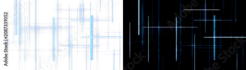 Φωτογραφία Digital grid lines, abstract blue and white tech network texture, blueprint layo