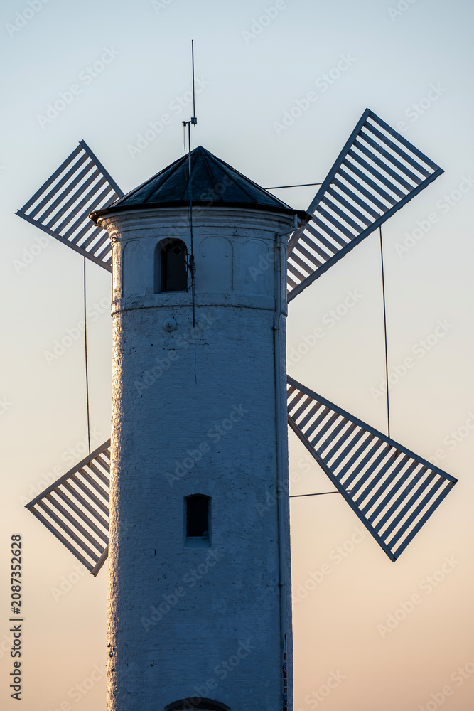 Fototapeta premium Stawa Mlyny - an iconic navigation mark and the official symbol of Swinoujscie, Poland