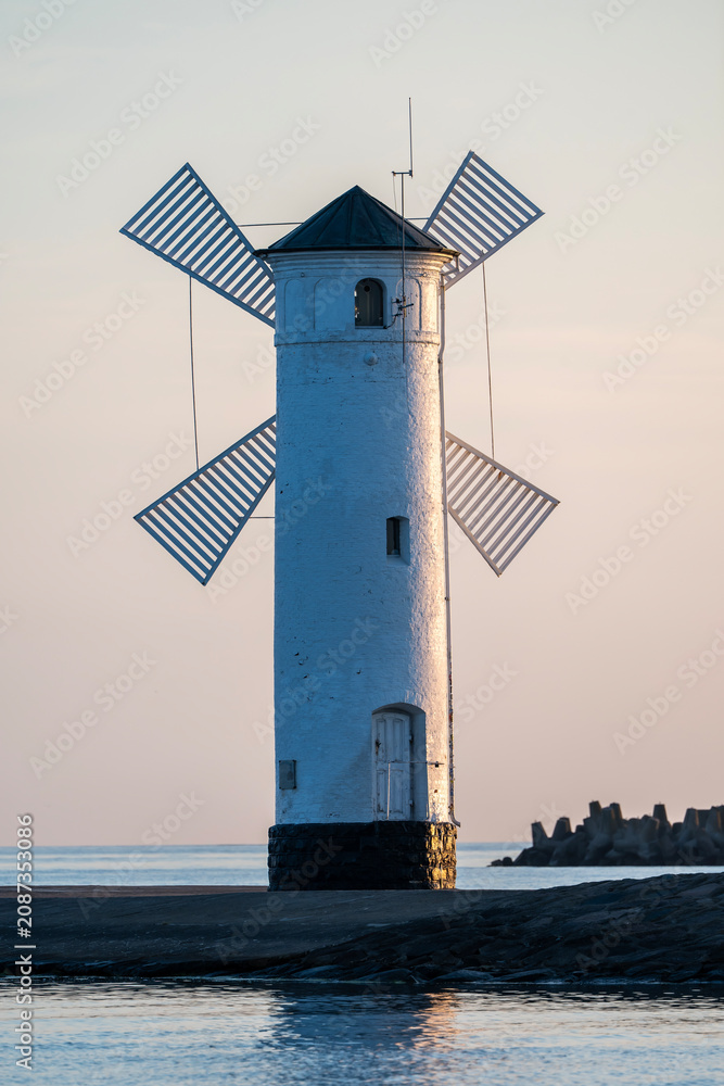 Fototapeta premium Stawa Mlyny - an iconic navigation mark and the official symbol of Swinoujscie, Poland
