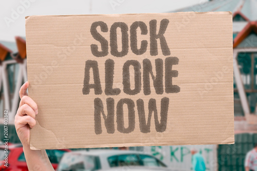 Foto "Sock alone now" The laundry always takes one from me