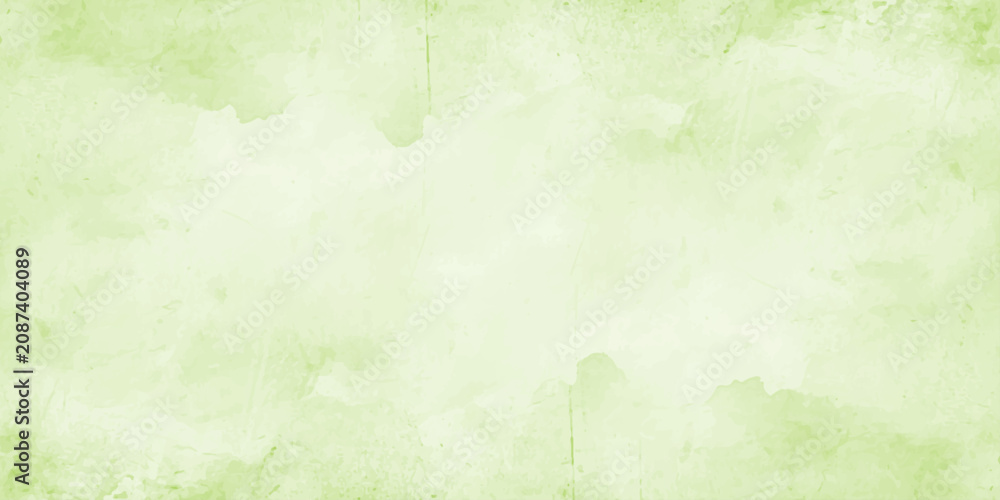 Obraz premium Light green watercolor background with soft abstract texture and faint cloud effects for elegant artistic designs. A soft pastel green watercolor wash