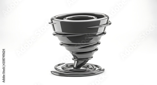 Abstract tornado swirl shape energy power concept