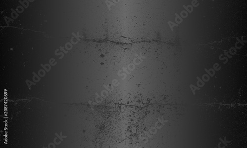 Luxury metallic black gradient background with distressed cracked concrete texture. PS 10. Vector illustration
