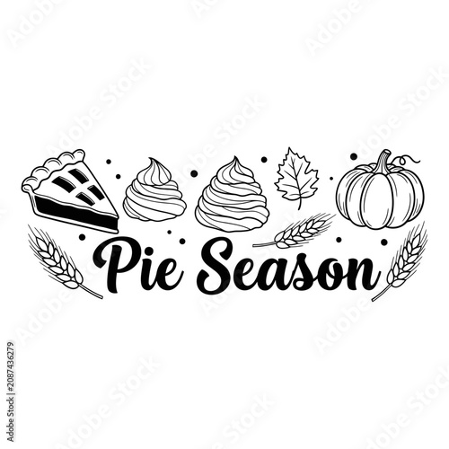 Pumpkin Pie Season Autumn Banner