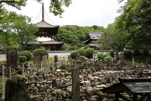 Fotografía A Japanese temple: a scene of the precincts of Negoro-ji Temple in Iwade City in