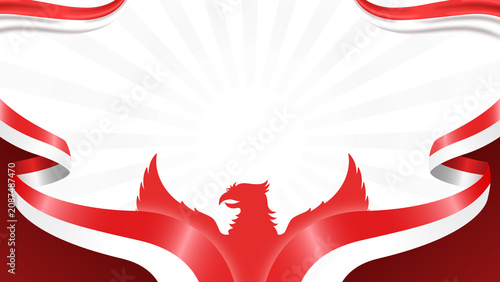 Independence day of indonesia background 