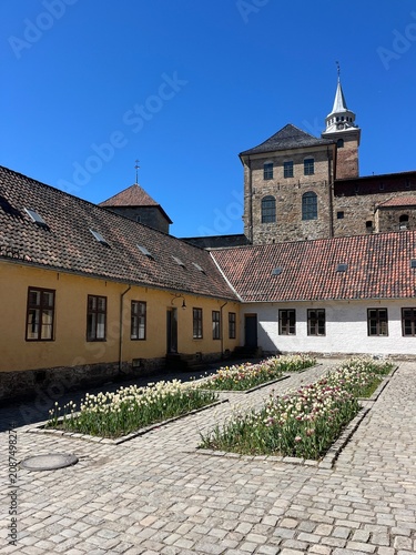 Canvas Print Akershus Fortress in Oslo, Norway, Nordic Countries