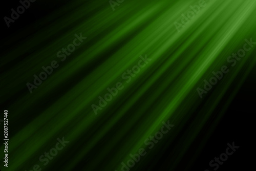 Green Abstract Light Rays Background