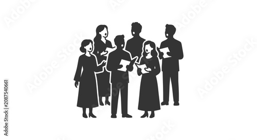 Fotografia Group of people standing together.