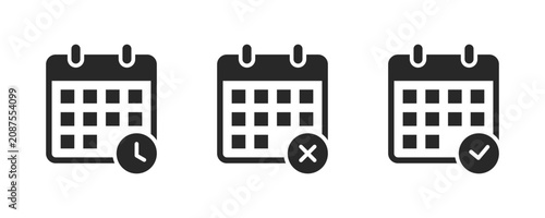 Calendar icon vector illustration. Calendar sign and symbol