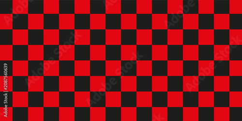 Vector. Seamless coarse red checkered vector plaid fabric pattern texture. Modified stripes consisting of crossed horizontal and vertical lines forming squares.modern ilustrasion,Eps.10