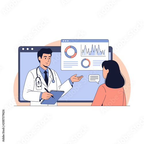 Virtual Doctor Consultation Online Medical Appointment Healthcare Service
