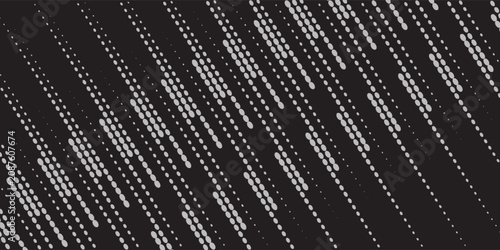 Tableau sur toile Halftone dot decay effect, Vector monochrome background.