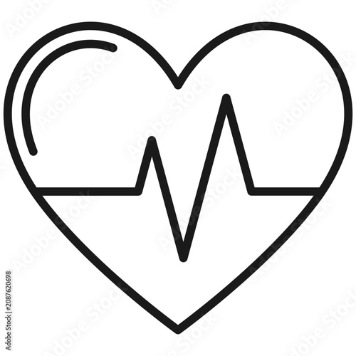 Billede på lærred Illustration elements of Heart Rate