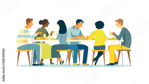 group of friends enjoying drinks at a casual social gathering in a bright modern setting