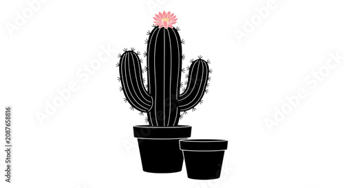 Minimalist vector silhouette illustration on plain white background. Clean monochromatic composition with negative space for branding, web design, and digital art projects.