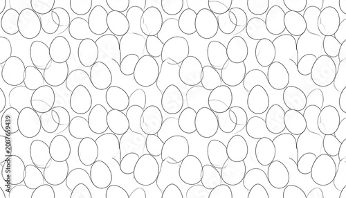 Gray circles form pattern on white surface closeup