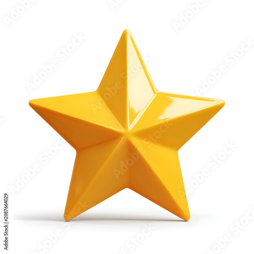 3d golden star AI generated