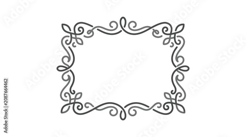 Canvas-taulu Ornate Square Frame Border Design.