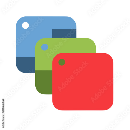Red Round Label