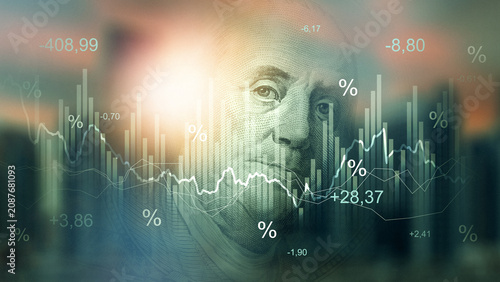 Photos Trends in money and market changes during economic downturn