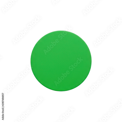 Simple green circle shape icon isolated on transparent background