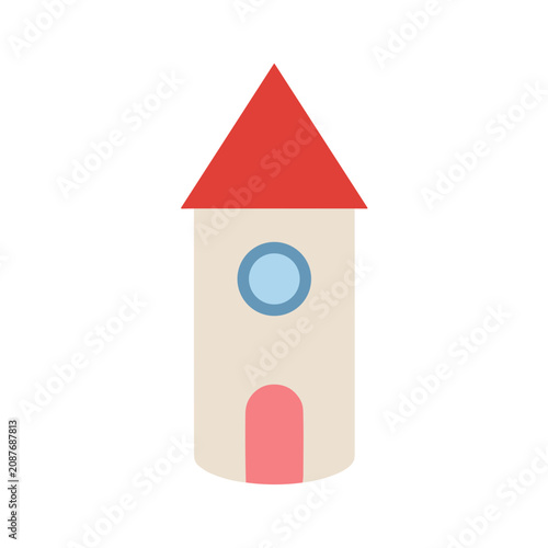 Simple Cartoon Tower Icon