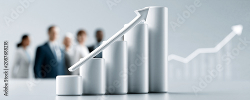 Corporate governance's role in achieving high investment returns, illustrated by successful business strategies, diverse board members, and rising market graphs