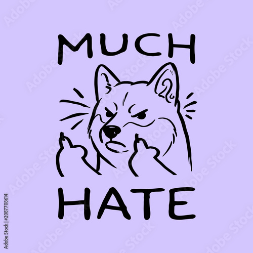 Foto Shiba Inu Dog Face Expression.
