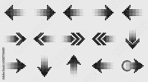Fényképezés Graphic designers create various arrows and pointers for illustrations