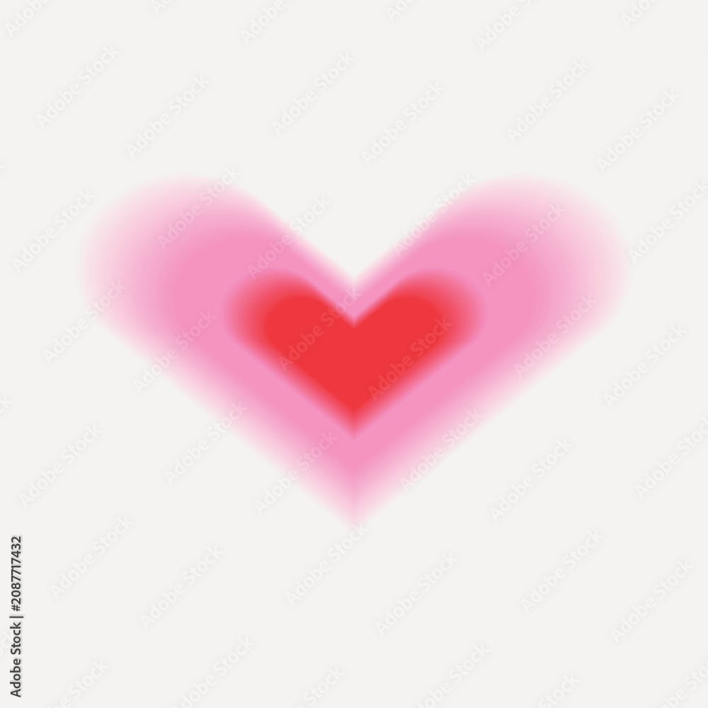 Fototapeta premium Vibrant glowing heart design vector