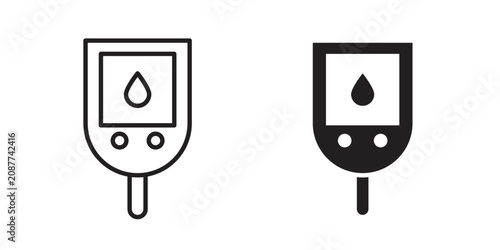 Принти на полотні Glucometer icon
