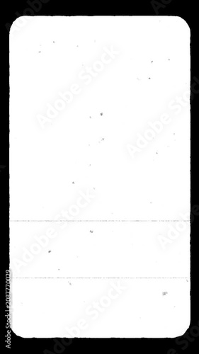 Authentic frame for super 8 film effect vintage analog texture grain overlay retro cinema border