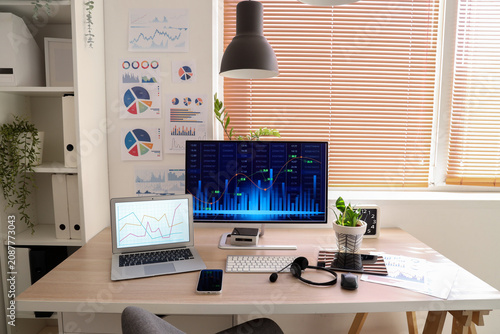 Data scientists workplace w...