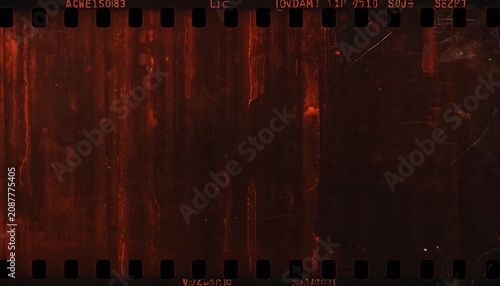 Vintage film grain texture with perforations and scratches, a retro analog film strip overlay for creative projects and nostalgic edits