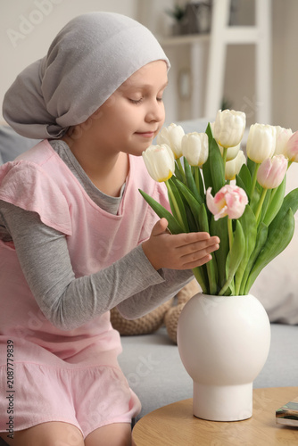 Little girl after chemother...