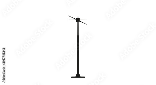 Fotografie Goalpost Silhouette Against White Background sports football