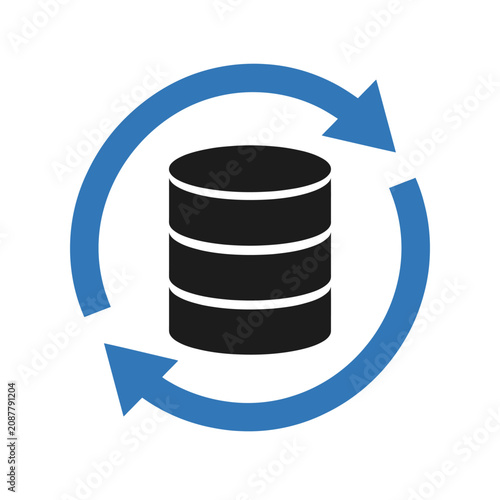 Database Backup with Sync Arrows 