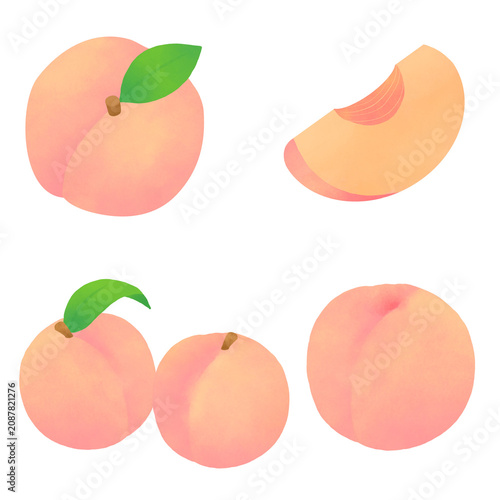 Peach illustration