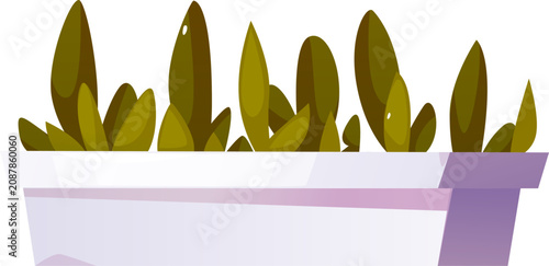 Photography Leaves in Planter Box