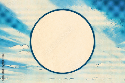 vintage clouds with copyspace