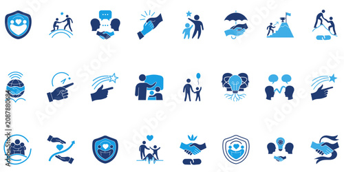Foto Mentorship and Child Guidance icon collections