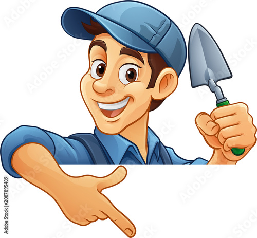 A brick layer mason builder...