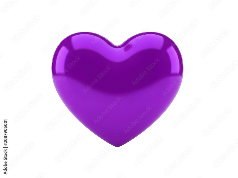 Fototapeta premium Purple heart symbol