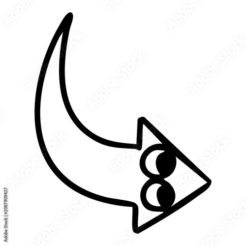 Curved Arrow Fish