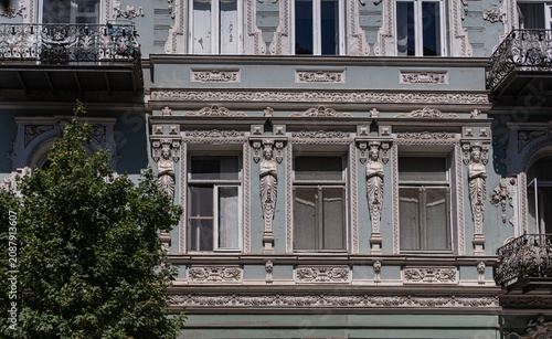 Architecture of Old Tbilisi city in the summer time