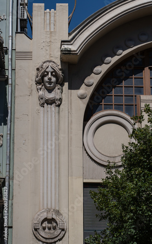 Architecture of Old Tbilisi city in the summer time