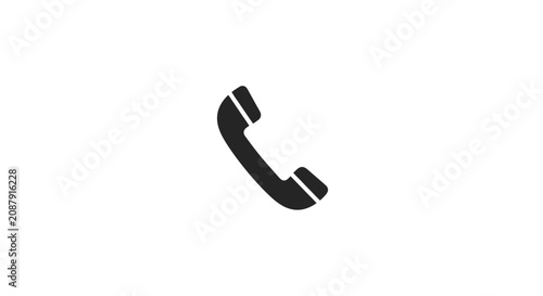 Quadro su tela Minimalist telephone receiver handset icon