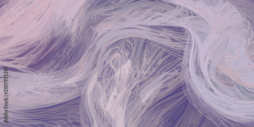 Foto Abstract Purple Fractal Waves Background with Soft Pink and Blue Light Texture,