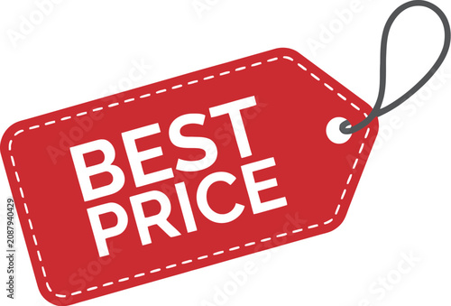 Foto Best price tag vector illustration